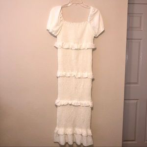 NWT shirred bodycon dress